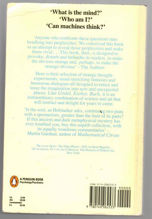 The Mind's I: Fantasies and Reflections on Self -- Douglas R. Hofstadter, Daniel Clement Dennett