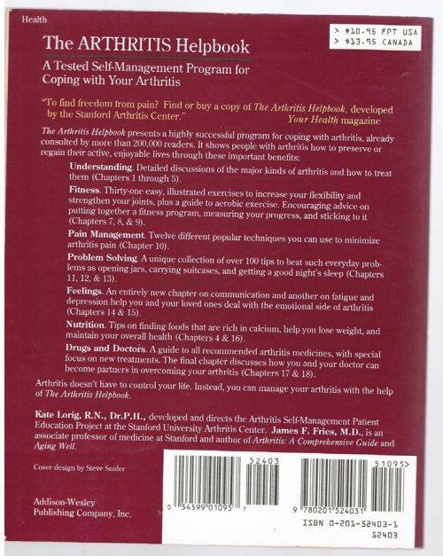 The Arthritis Helpbook: A Tested Self-management Program -- Kate Lorig