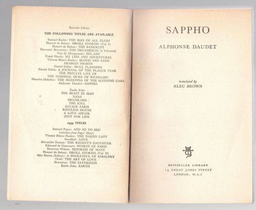Sappho -- Alphonse Daudet