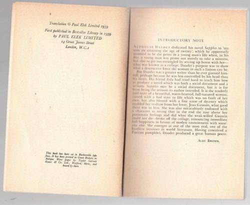 Sappho -- Alphonse Daudet