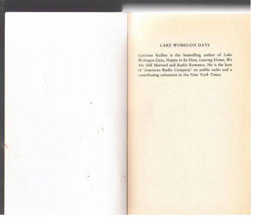 Lake Wobegon Days -- Garrison Keillor