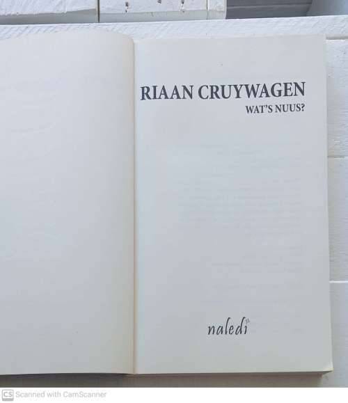 Wat`s Nuus? --  Riaan Cruywagen