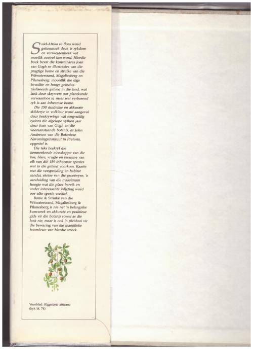 Bome en Struike Van die Witwatersrand , Magaliesberg & Pilanesberg  --  Joan Van Gogh, John Anderson