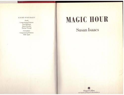 Magic Hour -- Susan Isaacs