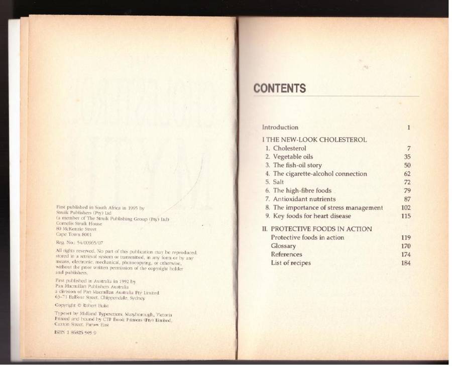 The Cholesterol Myth: The New Healthy Heart Programme -- Robert Buist