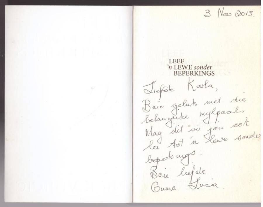 LEEF `n lewe sonder beperkings: Oordenkings om die beste in die lewe te ervaar  --  Nick Vujicic