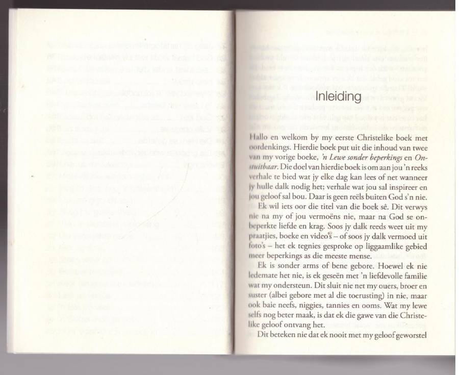LEEF `n lewe sonder beperkings: Oordenkings om die beste in die lewe te ervaar  --  Nick Vujicic