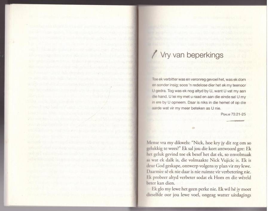 LEEF `n lewe sonder beperkings: Oordenkings om die beste in die lewe te ervaar  --  Nick Vujicic