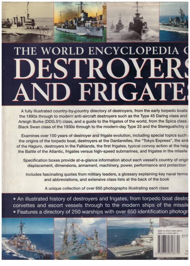 The World Encyclopedia of Destroyers and Frigates  --  Bernard Ireland