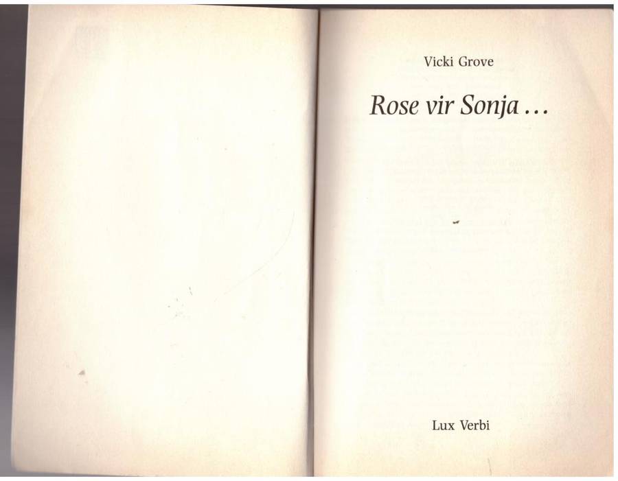Rose vir Sonja  Vicki Grove