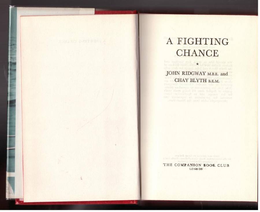 A Fighting Chance --  John Ridgway, Chay Blyth