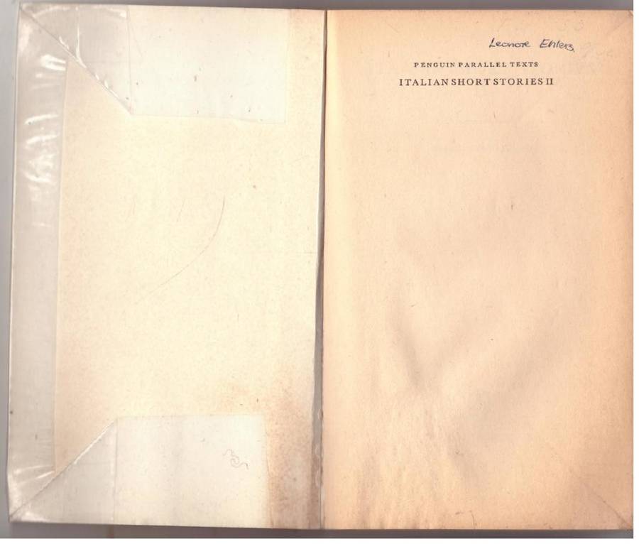 Italian Short Stories 2: Parallel Text  --  Dimitri Vittorini [Editor]