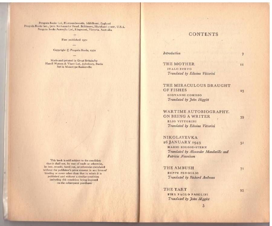 Italian Short Stories 2: Parallel Text  --  Dimitri Vittorini [Editor]