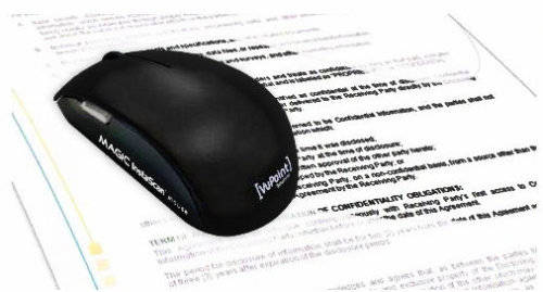 MAGIC InstaScan  mouse SCANNER MOUSE.SCAN WITH NO RESTRICTION IN SIZE.POWERFUL OCR SOFTWARE