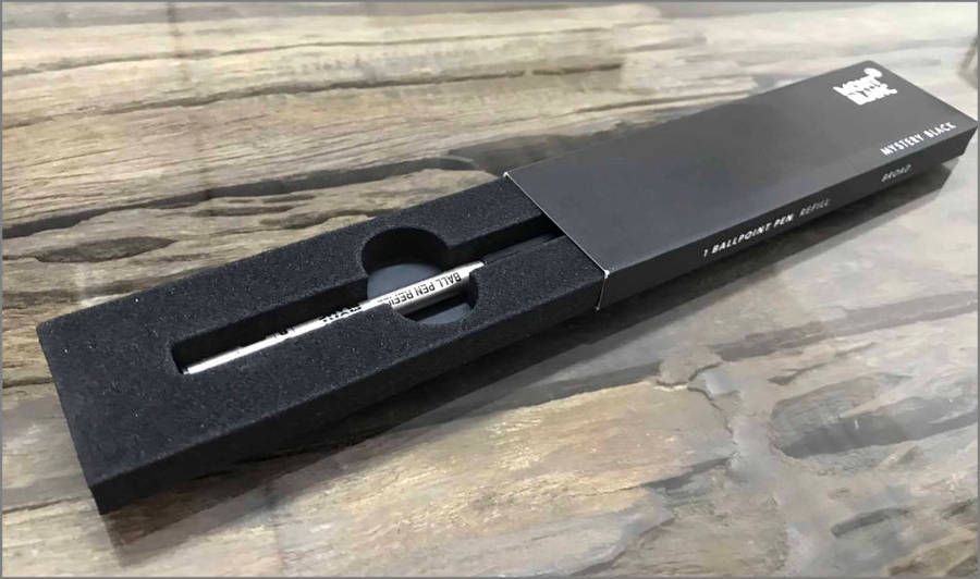 Montblanc Meisterstück Gold Ballpoint Pen Plus Extra Refill.