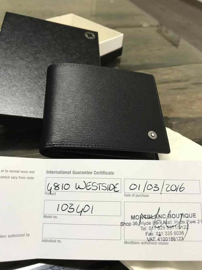 MontBlanc 4810 Westside Mens Wallet Brand New
