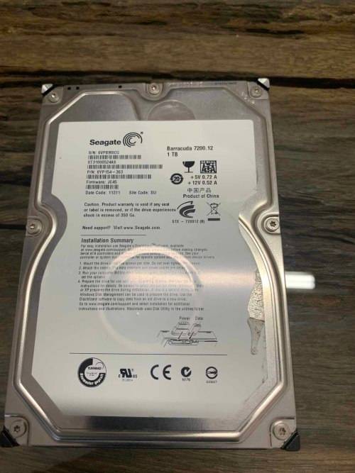 2x Seagate Barracuda 1TB 7200 rpm Desktop Hard drives in as new condition