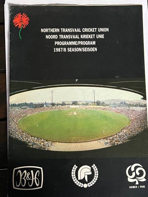 Cricket Programme - Northern-Transvaal vs Transvaal 8/9/10 January 1988