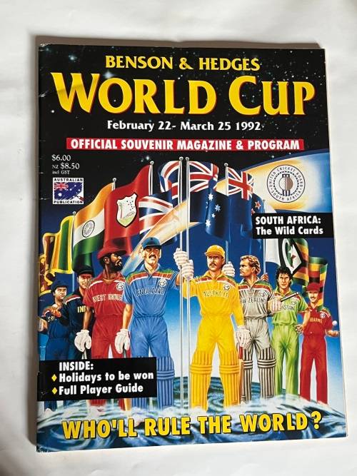 Cricket - 1992 Benson and Hedges World Cup Official Souvenir Programme and Magazine