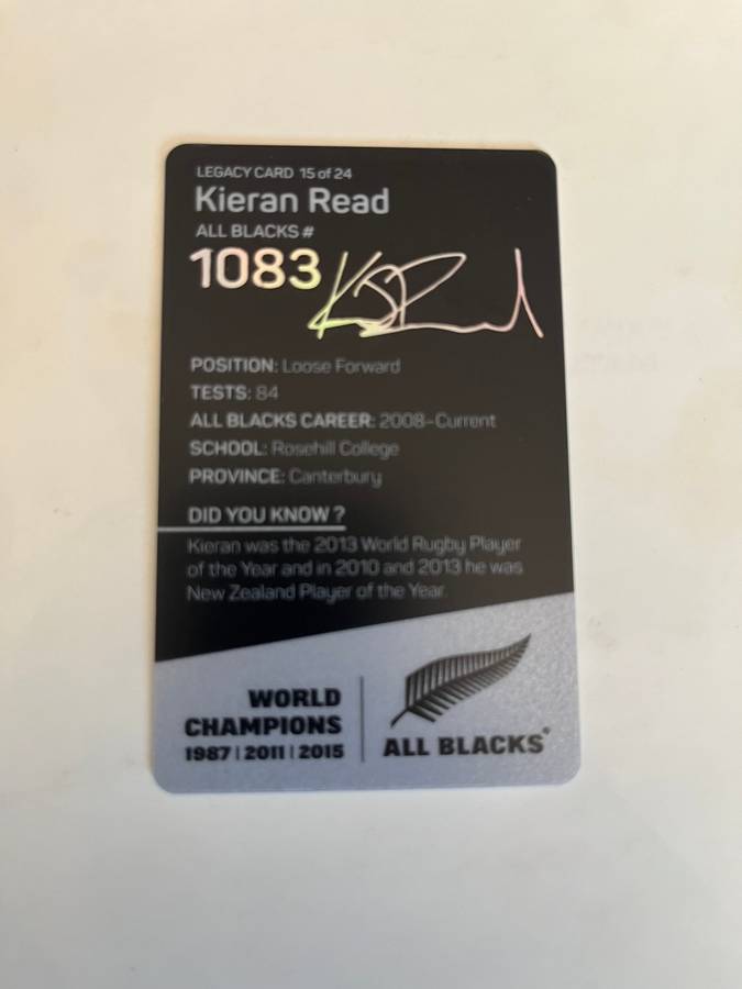 Rugby Card - (Complete 24 Card Set) 2016 All Blacks Weet Bix Cards/Discs