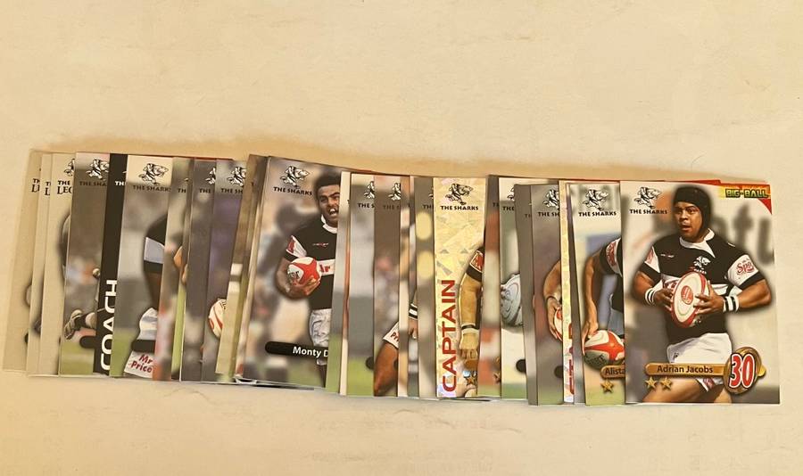 Rugby Cards - 2010 Big Ball Sharks Complete set with Foils (TS01-TS39)