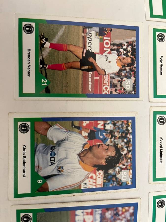 Rugby Cards - 13 * 1992 Free State Sports Deck Currie Cup Rugby Cards