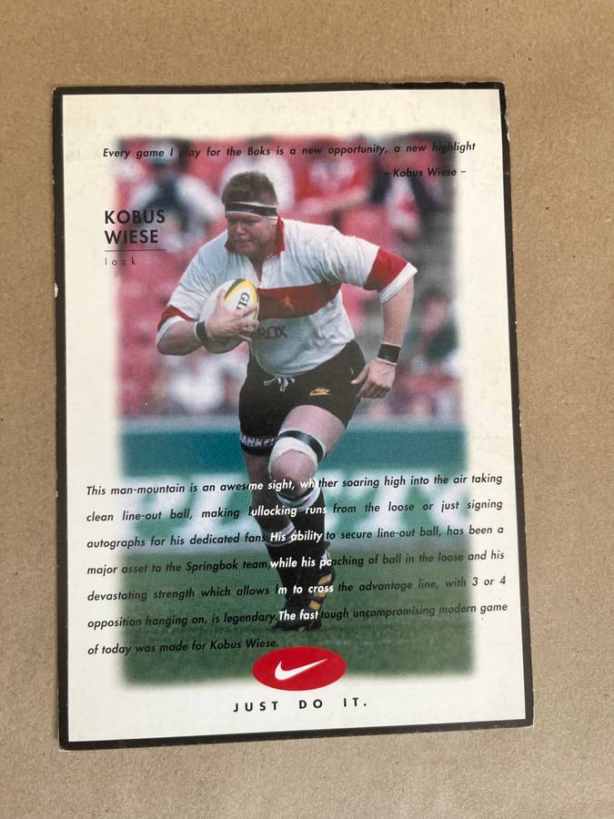 Rugby Cards - 1999/2000 Nike Rugby Cards (Nine Cards)