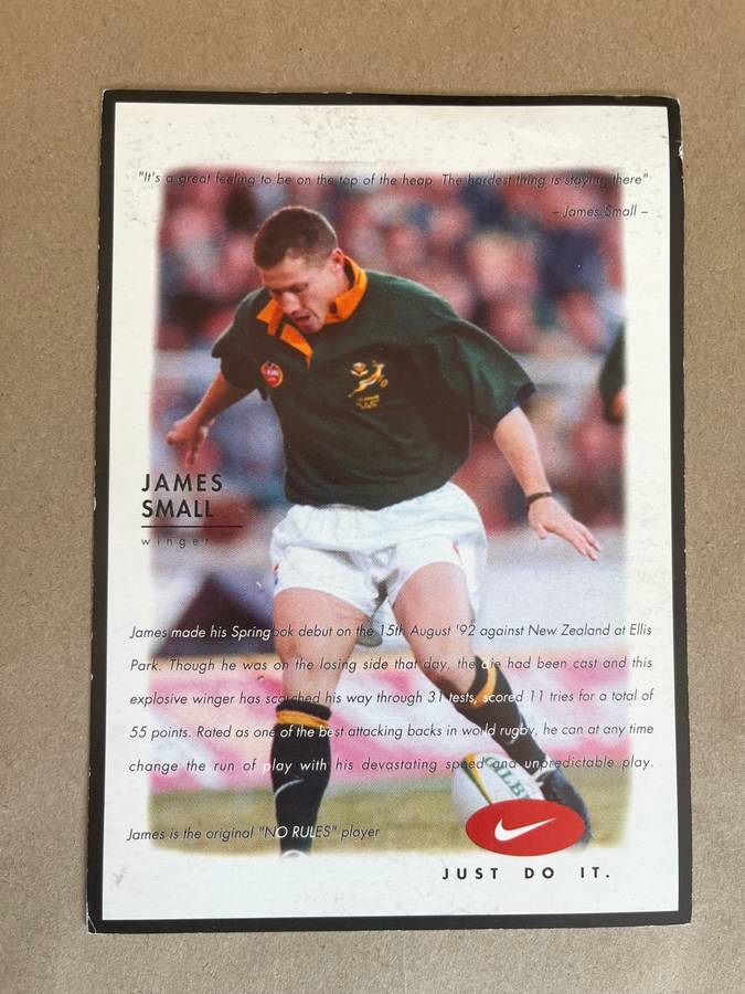 Rugby Cards - 1999/2000 Nike Rugby Cards (Nine Cards)