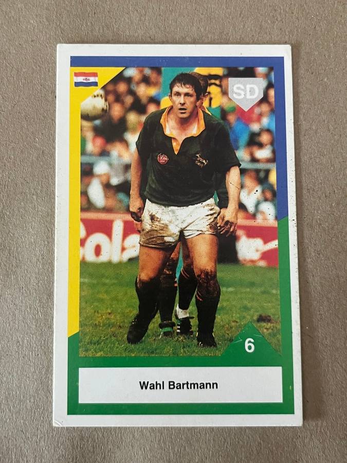 Rugby Card - 1992 Sports Deck Wahl Bartmann