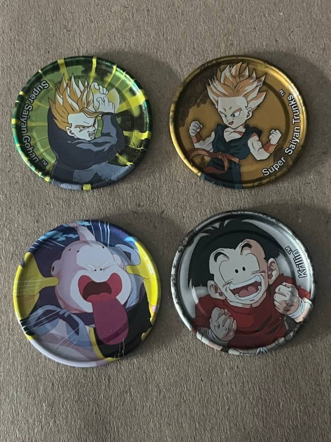 Tazos - Dragonball Z Metal Tazos * 4