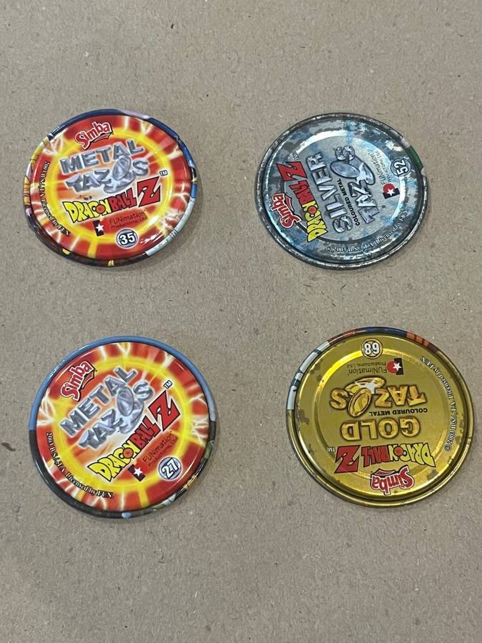 Tazos - Dragonball Z Metal Tazos * 4