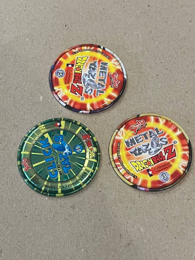 Tazos - Dragonball Z Metal Tazos * 3
