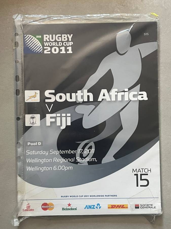Rugby Programme - 4 * South-Africa 2011 Rugby World Cup Pool Game Programmes