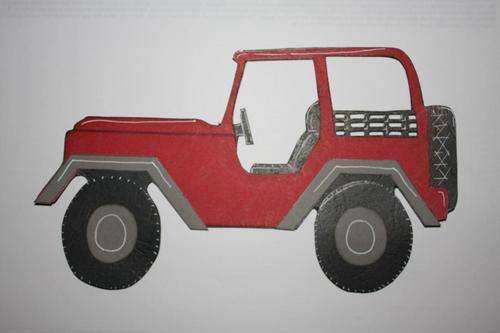4X4 VEHICLE - Paper piecing