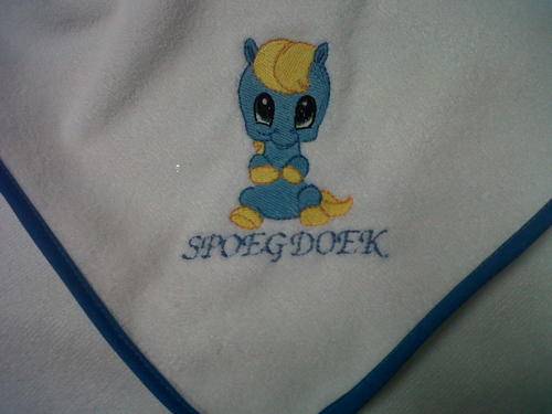 Embroided Burpers with  Bias Binding - Perdjie