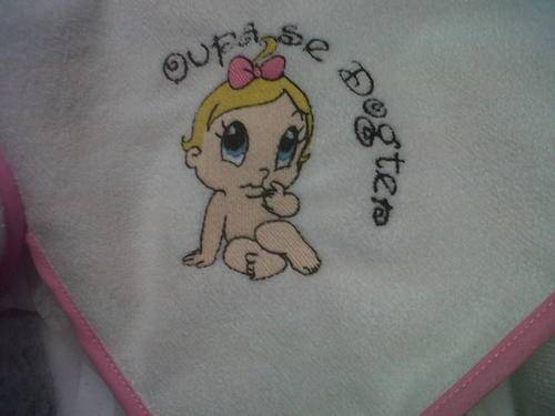 Embroided Burpers with  Bias Binding - Oupa se dogter