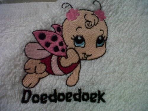 Embroided Burpers - ladybird