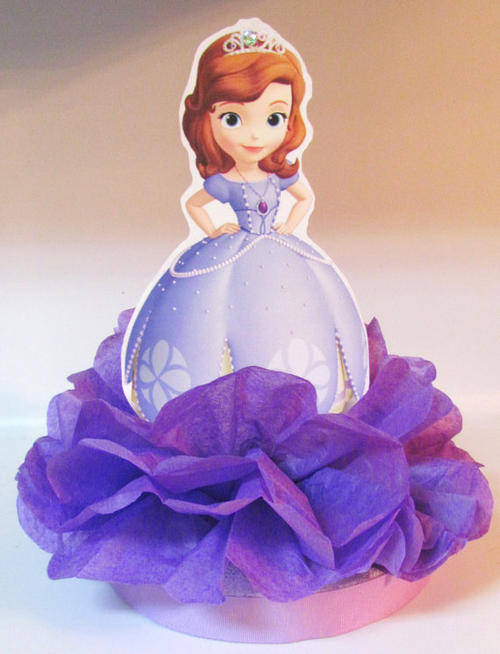 Handmade Sofia the first Party Supplies - centre piece