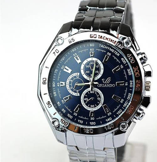 Stainless Steel Orlando Mens Watch
