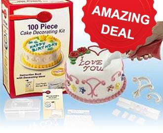 100 PIECE, CAKE DECORATING KIT