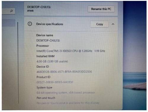 Lenovo IdeaPad S145 15.6` HD Laptop - i3 10th Gen, 240GB SSD, 4GB RAM, Excellent Condition