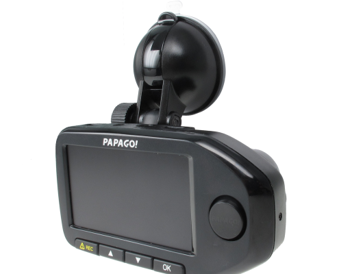 Papago GoSafe 760 Front and Rear Facing Dash Camera with 32Gb SD Card available with optional GPS