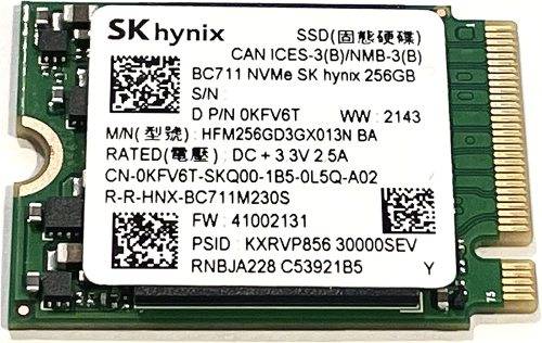 256GB PCIe NVME M.2 2230 SSD