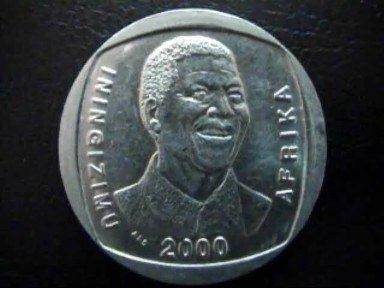 4 SMILEY MANDELA 2000 R5 circulated - BID PER COIN - WINNER TAKES ALL - SELECT 4