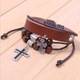 Christian Brown Cross Bracelet