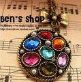 Vintage Style round gems Necklace