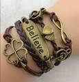 Infinity Bracelet Brown believe Music