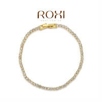 Genuine Austrian Crystals rose gold filled bracelet