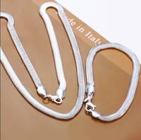 **Discounted Shipping** 925 silver filled snake design necklace and bracelet set