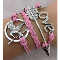 Infinity Bracelet pink mockingjay